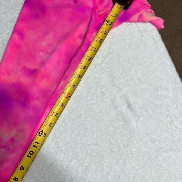 IVL Collective Pink Watercolor Print Leggings 6 Women - Picture 9 of 9